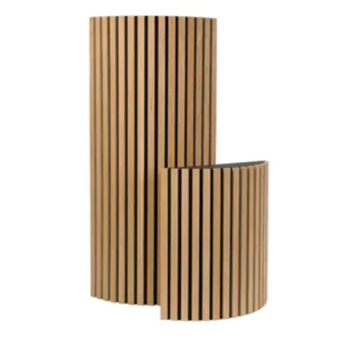 SlatFusor PL – Poly-Cylindrical Wood Slat Diffuser